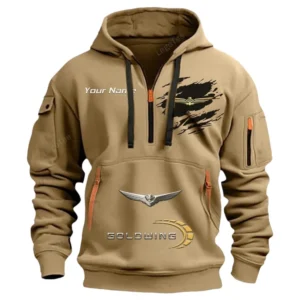 honda gold wing half zip hoodie car113021425809 best gift for him husband boyfriend khaki di10u