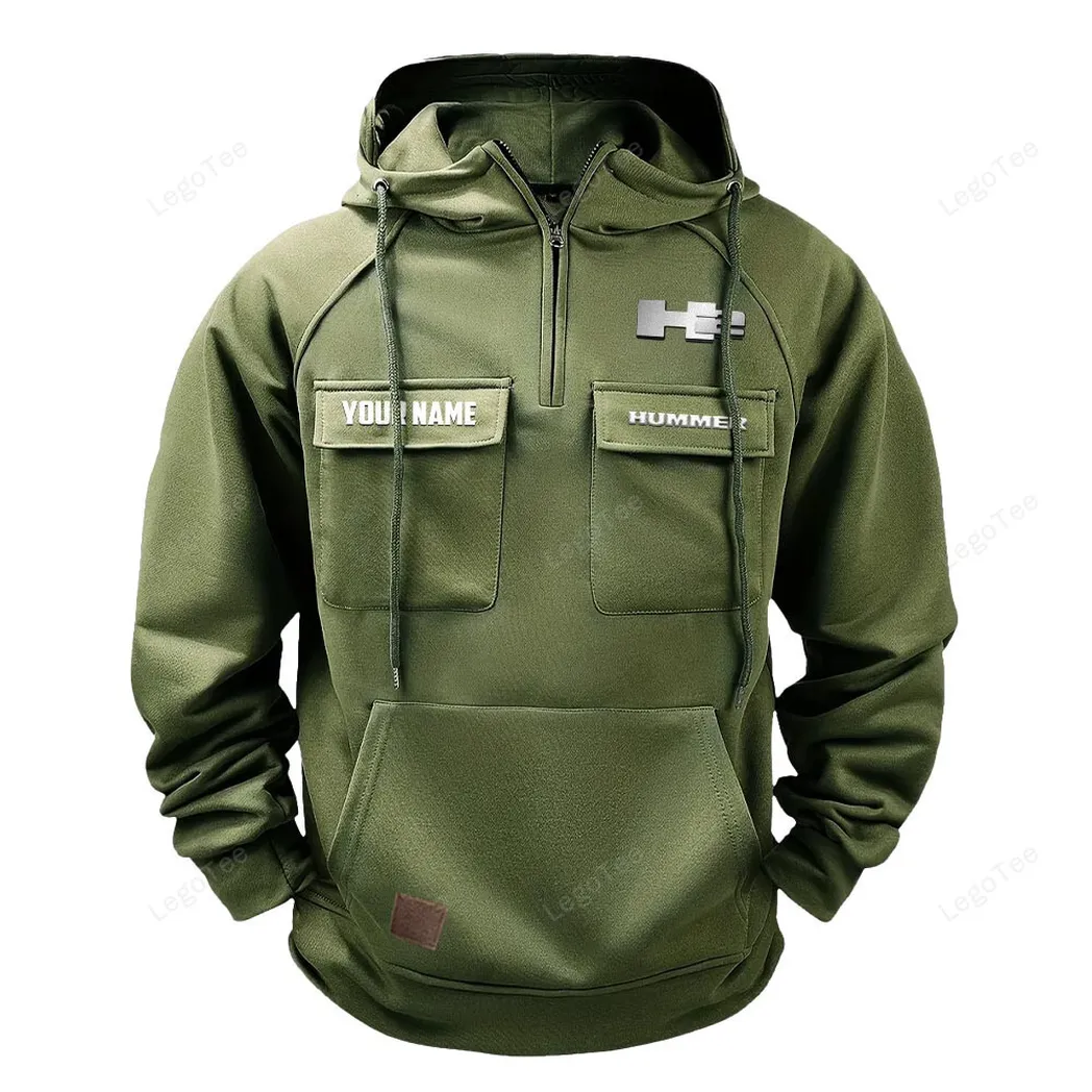 Hummer H2 Hoodie Reißverschluss Taktischer, All-Over-Print-Hoodie Hummer H2 - Olivgrün CAR109021425379-1