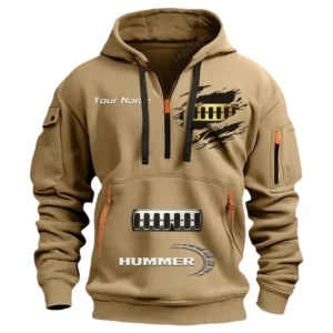 hummer half zip hoodie car113021425833 best gift for him husband boyfriend khaki 0uvxm