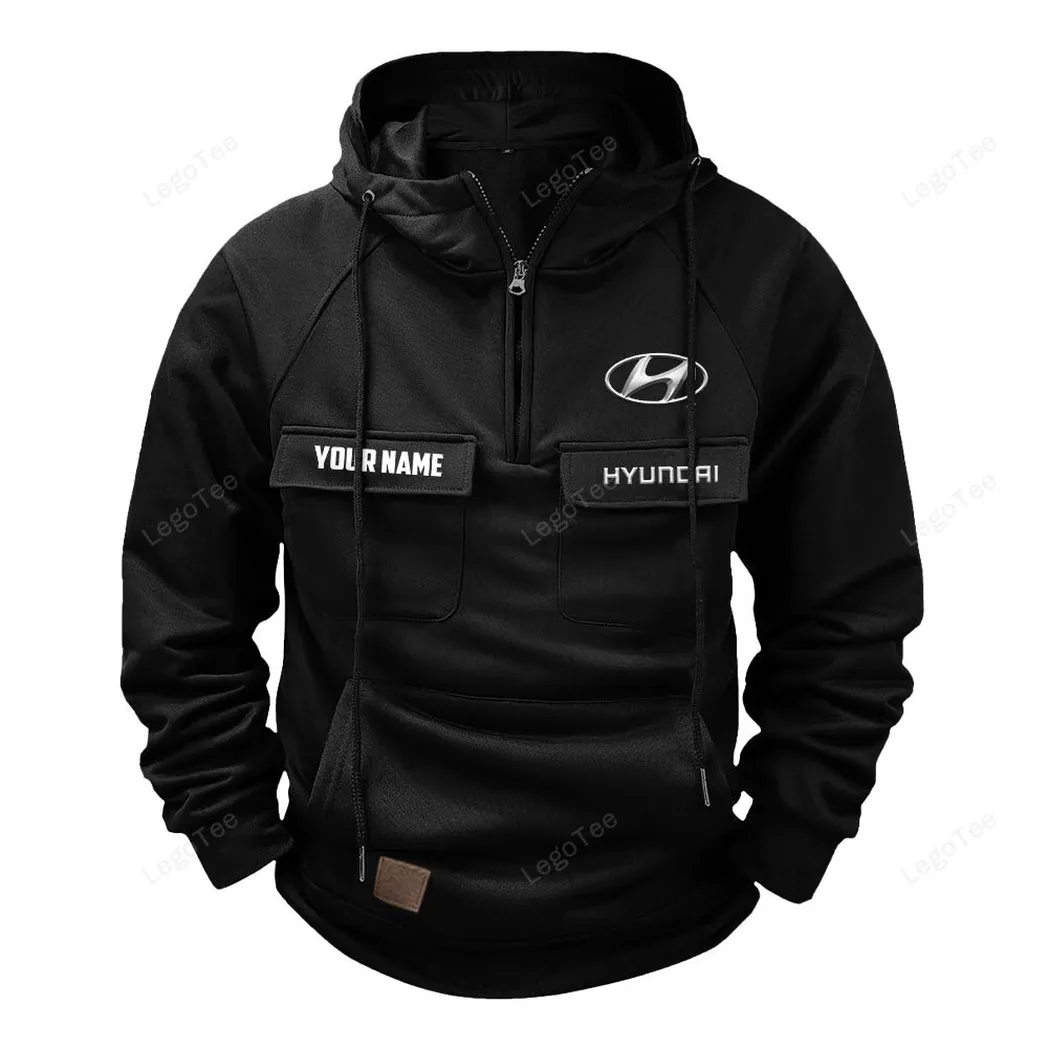 Hyundai Hoodie Reißverschluss Taktischer, All-Over-Print-Hoodie Hyundai - Schwarz CAR109021425364-2