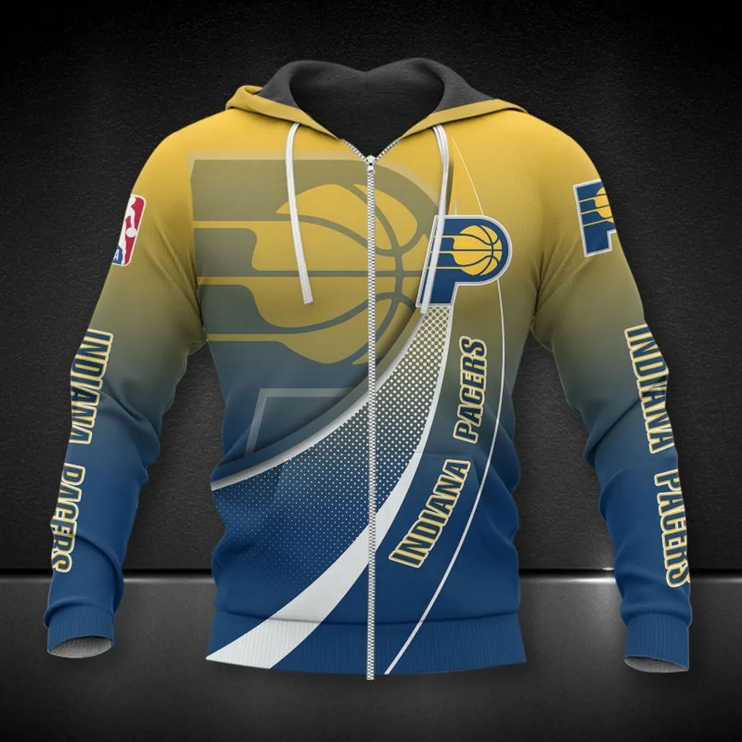 indiana pacers hoodie mit reiverschluss allover druck hoodie geschenk fr fan indiana pacers nba83050225058