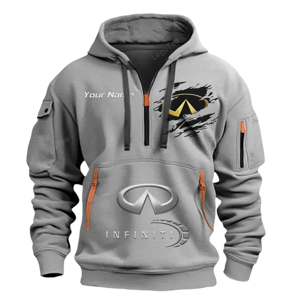 infiniti half zip hoodie car113021425850 best gift for him husband boyfriend grau vi0bm