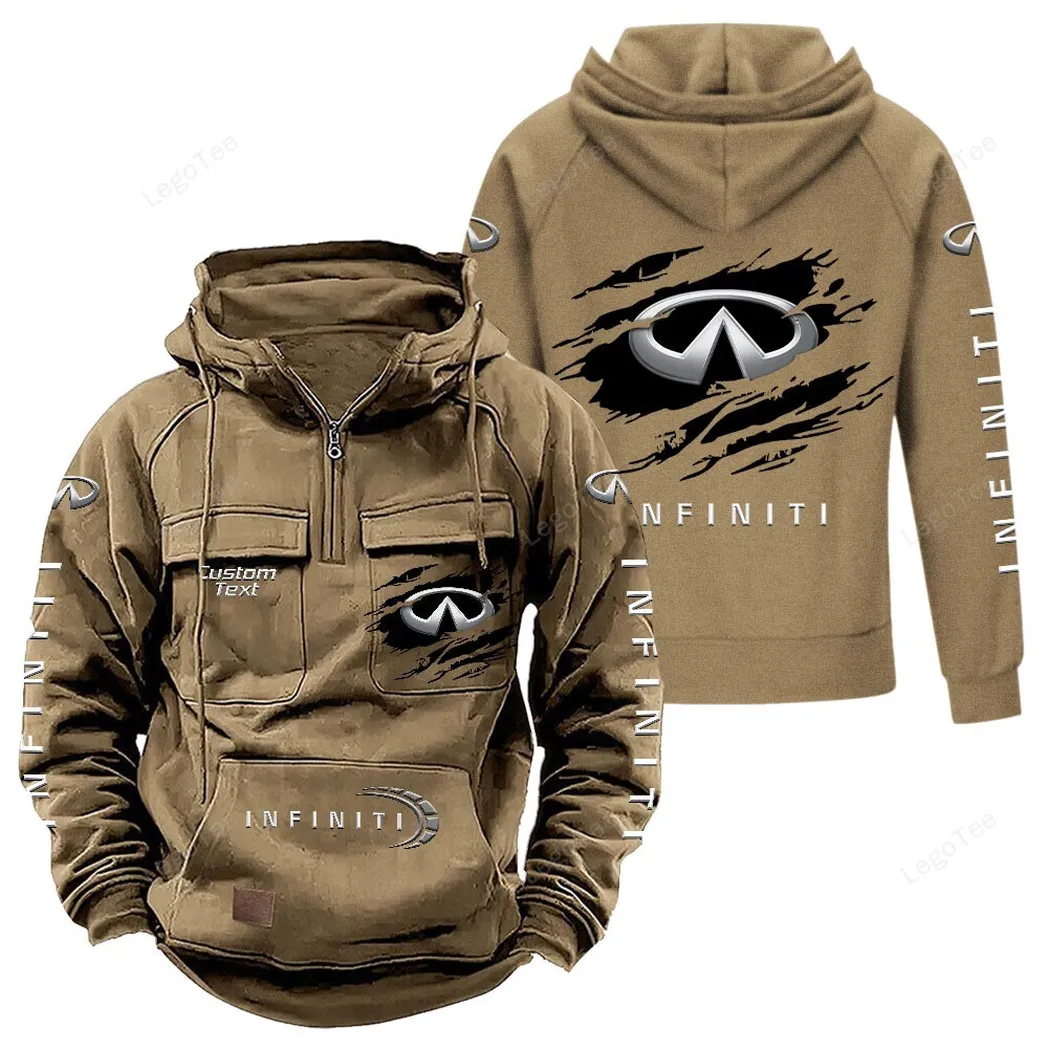 Infiniti Hoodie Reißverschluss Taktischer, All-Over-Print-Hoodie Infiniti - Khaki CAR122021425065-4