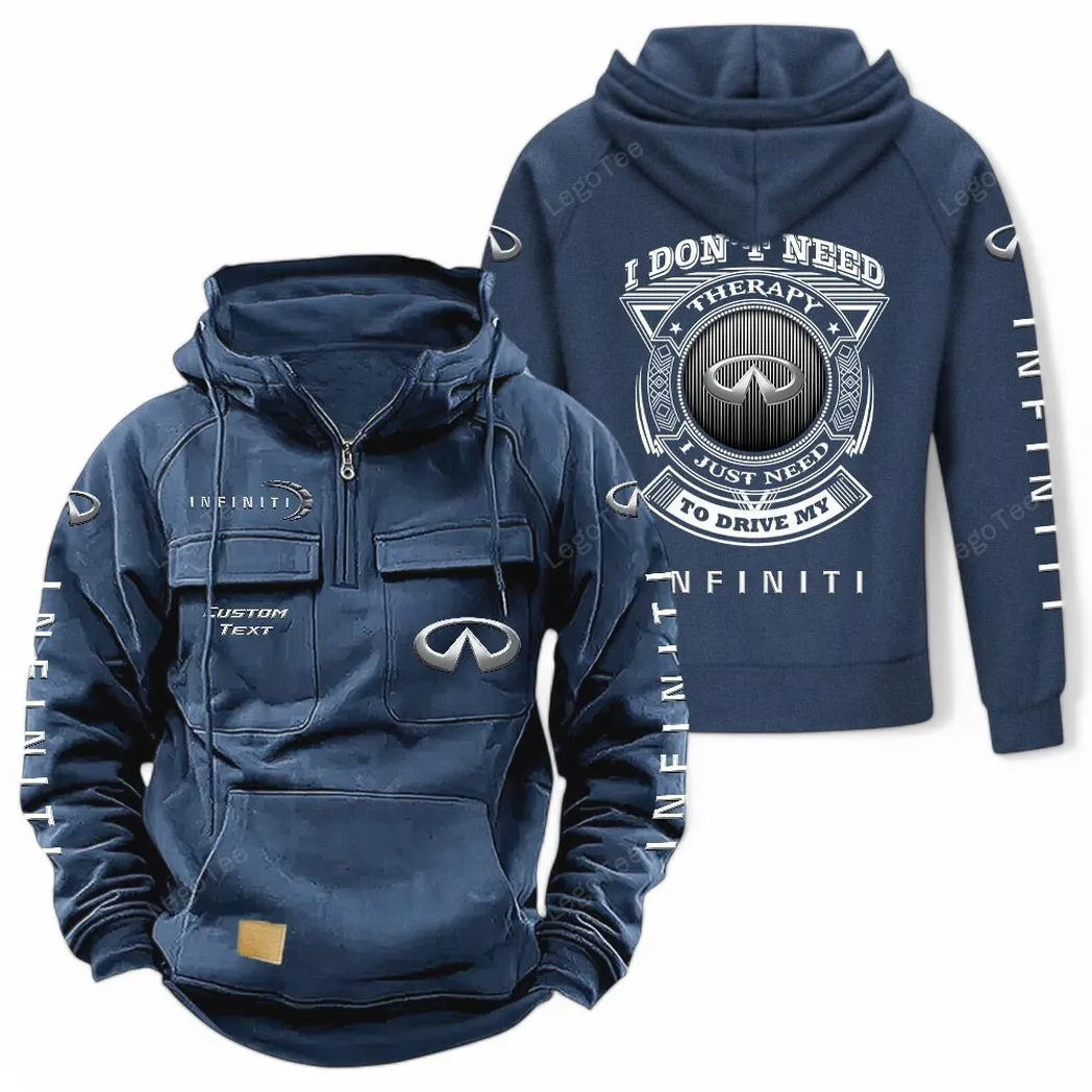 Infiniti Tactical Quarter Zip Hoodie CAR106021525048 - Dunkelblau