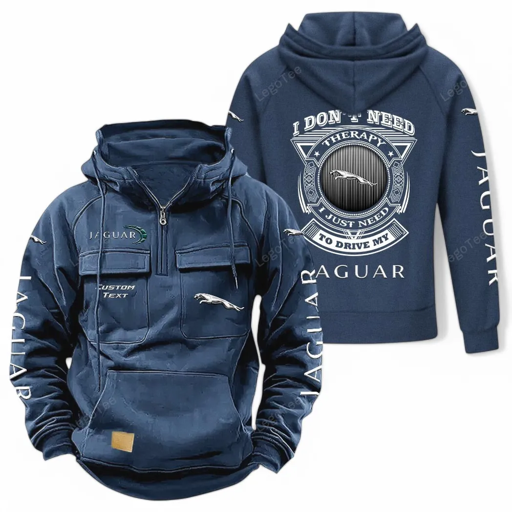 Jaguar Cars Tactical Quarter Zip Hoodie CAR106021525009 - Dunkelblau