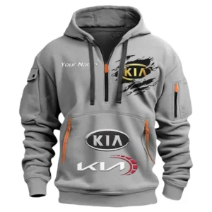 kia half zip hoodie car113021425831 best gift for him husband boyfriend grau plwci