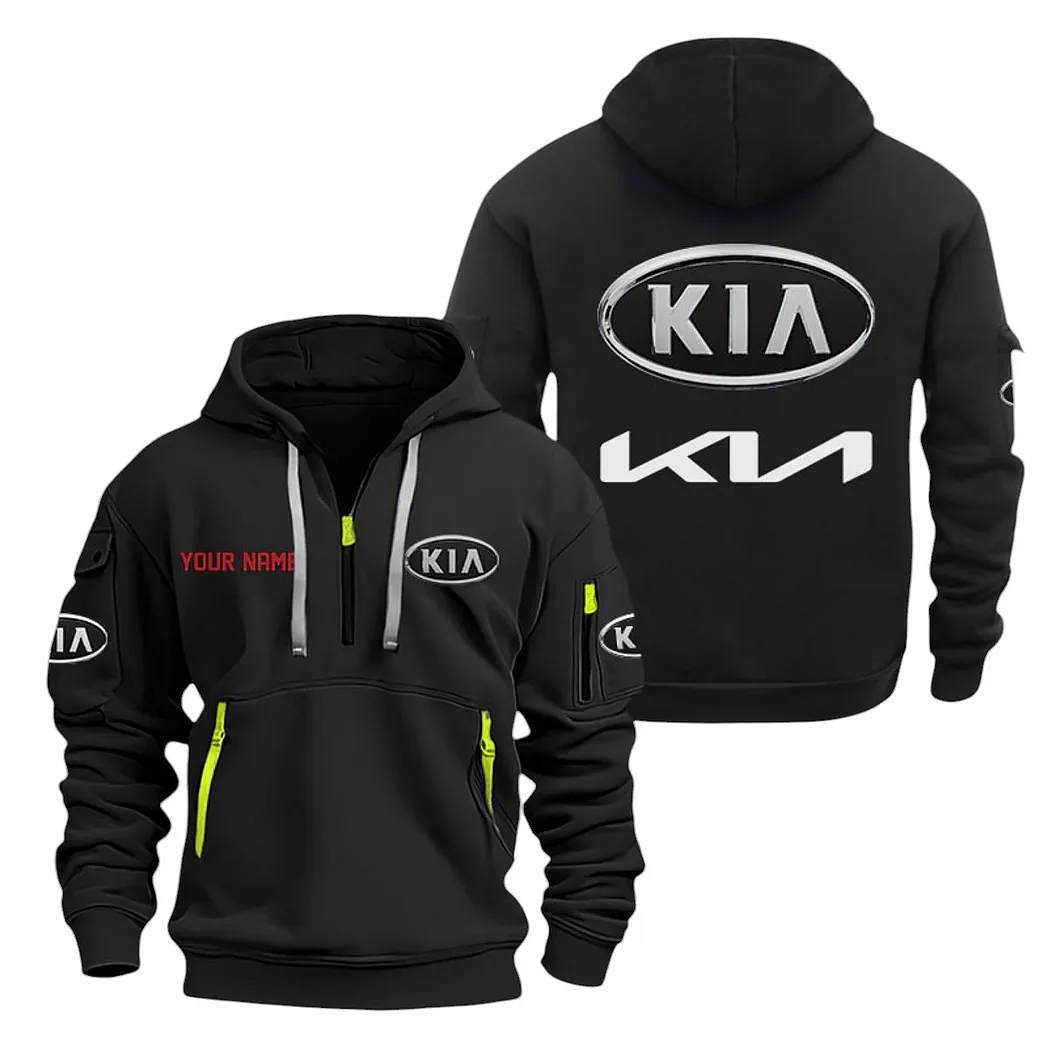 kia half zip hoodie for men gift for kia lovers car20022125733 schwarz yymgi