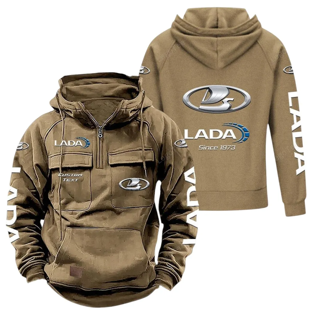 Lada Hoodie Reißverschluss Taktischer, All-Over-Print-Hoodie Lada - Khaki CAR96021425702-4