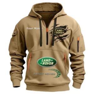 land rover half zip hoodie car113021425834 best gift for him husband boyfriend khaki fz3ra