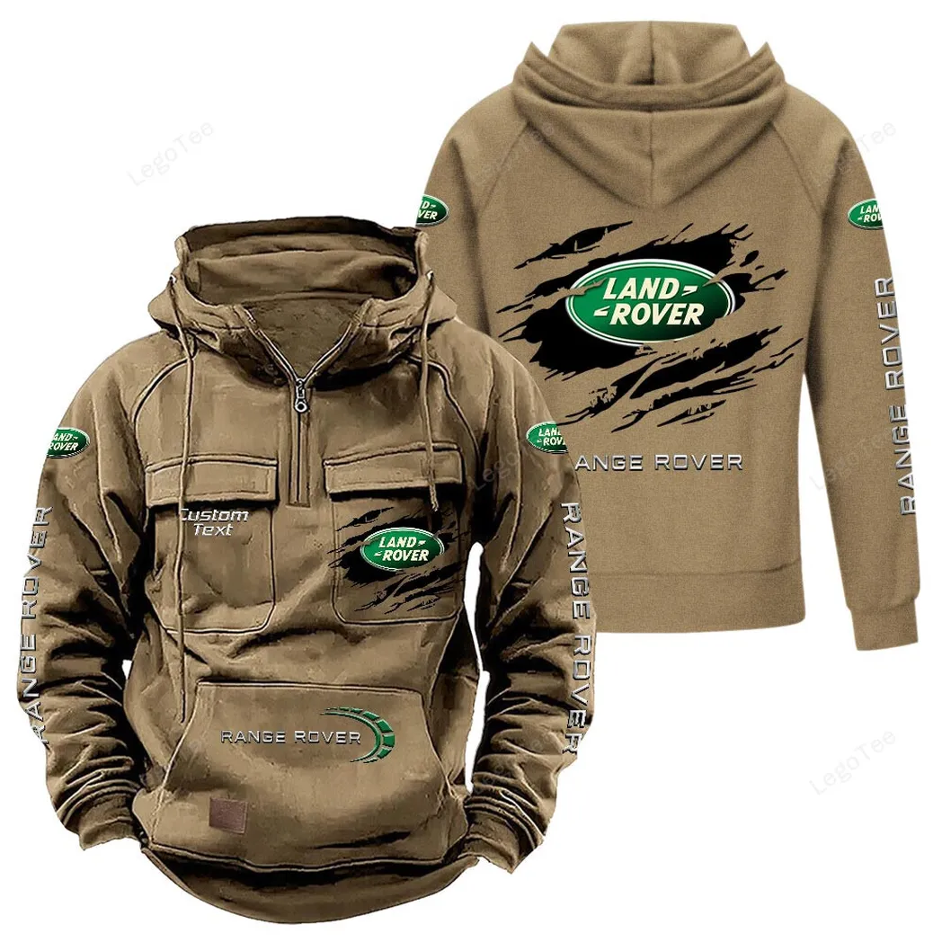 Land Rover Hoodie Reißverschluss Taktischer, All-Over-Print-Hoodie Land Rover - Khaki CAR122021425078-4