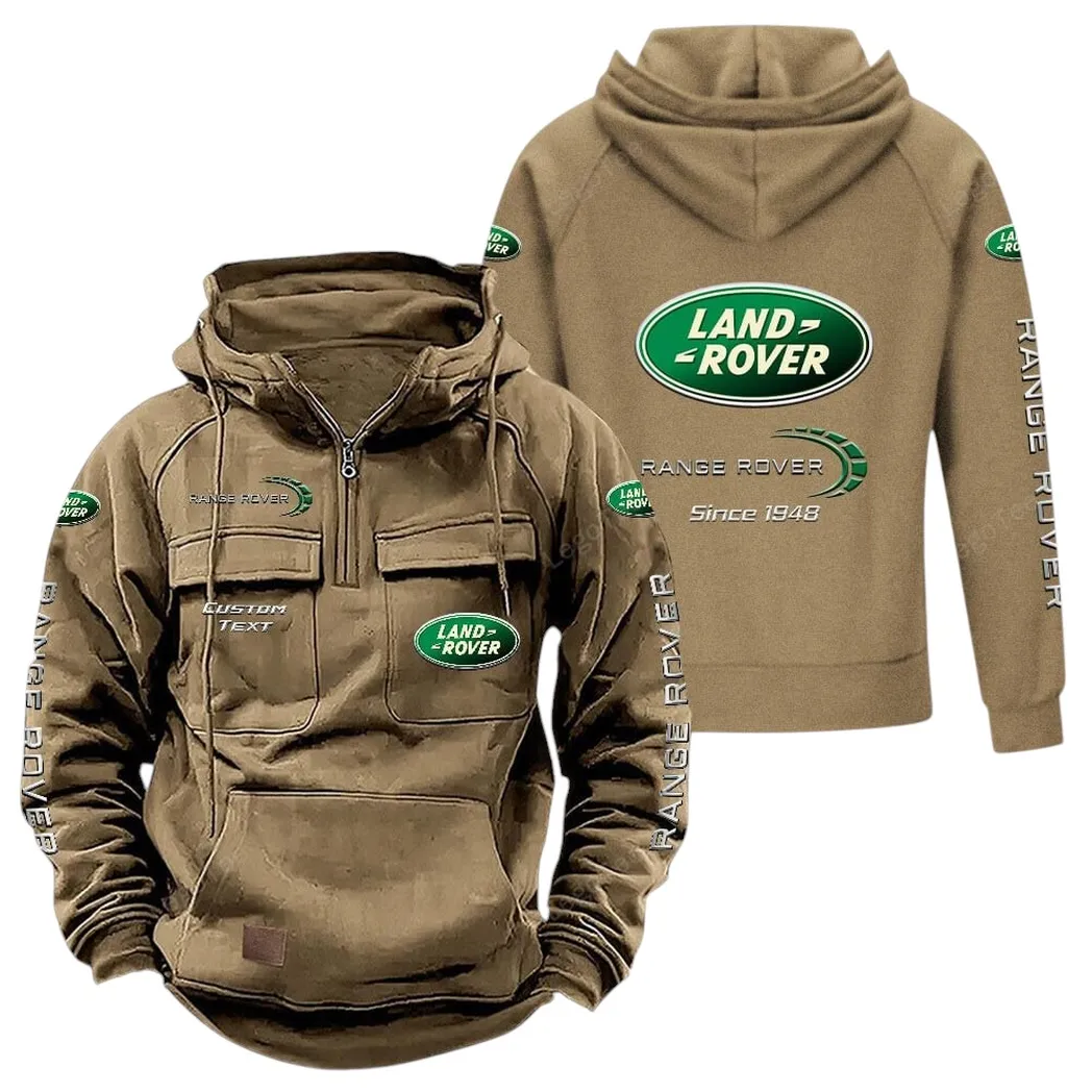 Land Rover Hoodie Reißverschluss Taktischer, All-Over-Print-Hoodie Land Rover - Khaki CAR96021425688-4