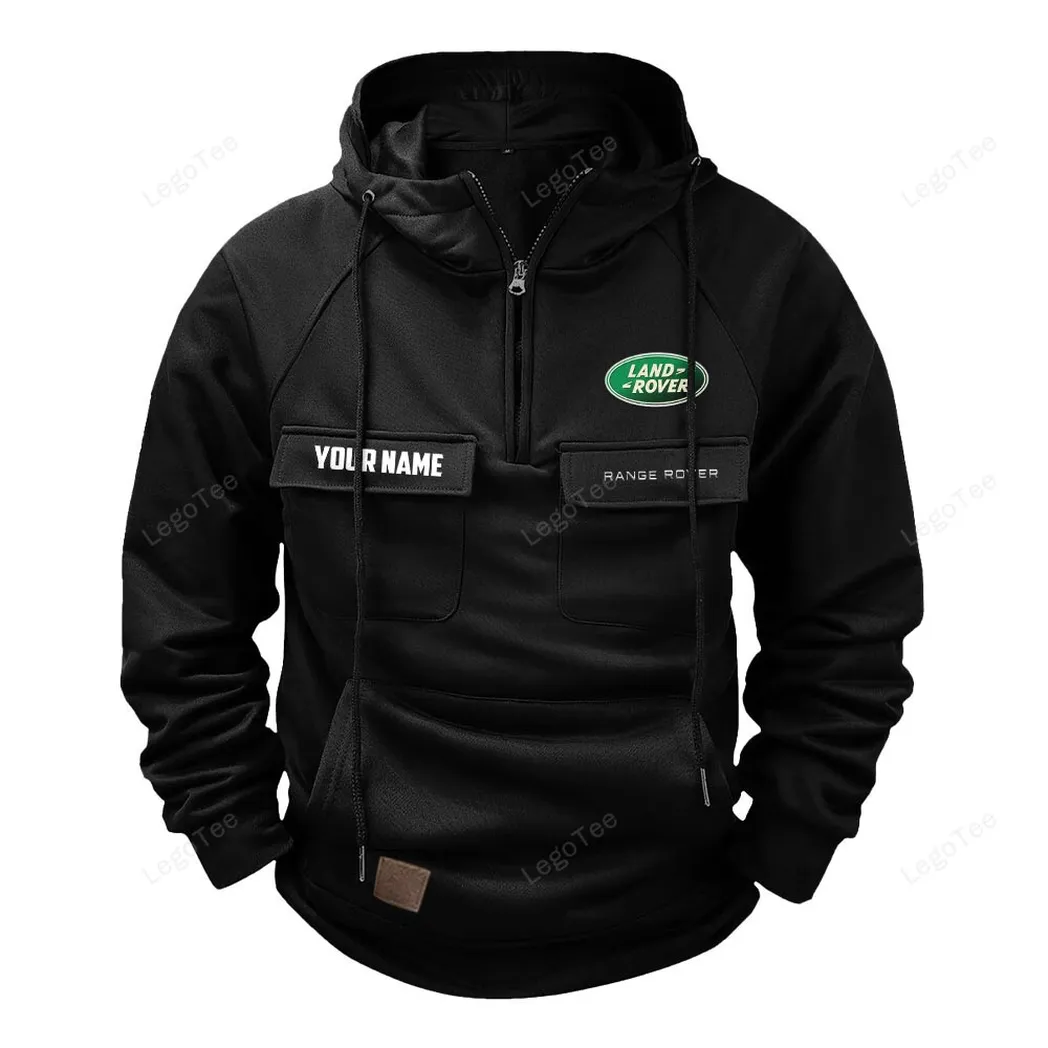Land Rover Hoodie Reißverschluss Taktischer, All-Over-Print-Hoodie Land Rover - Schwarz CAR109021425393-2