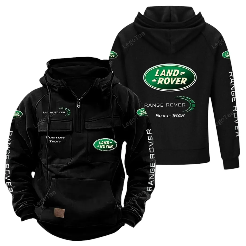 Land Rover Hoodie Reißverschluss Taktischer, All-Over-Print-Hoodie Land Rover - Schwarz CAR96021425688-2