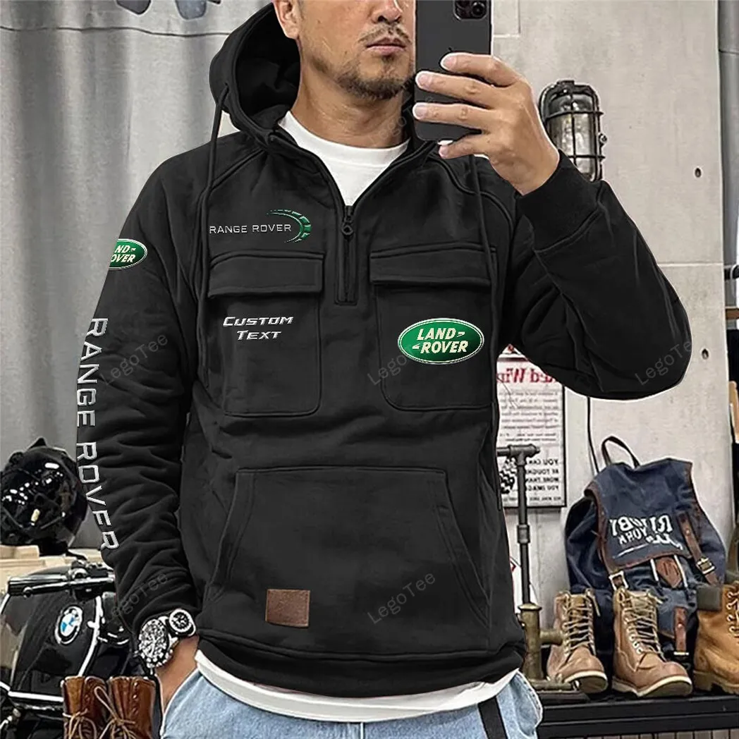 land rover tactical quarter zip hoodie car106021525015 schwarz pdr9n