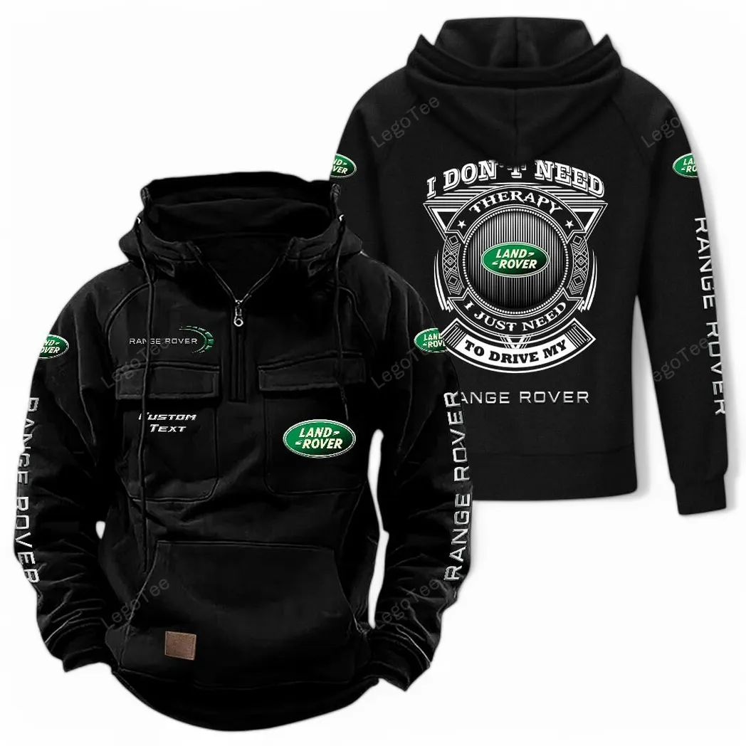 Land Rover Tactical Quarter Zip Hoodie CAR106021525015 - Schwarz