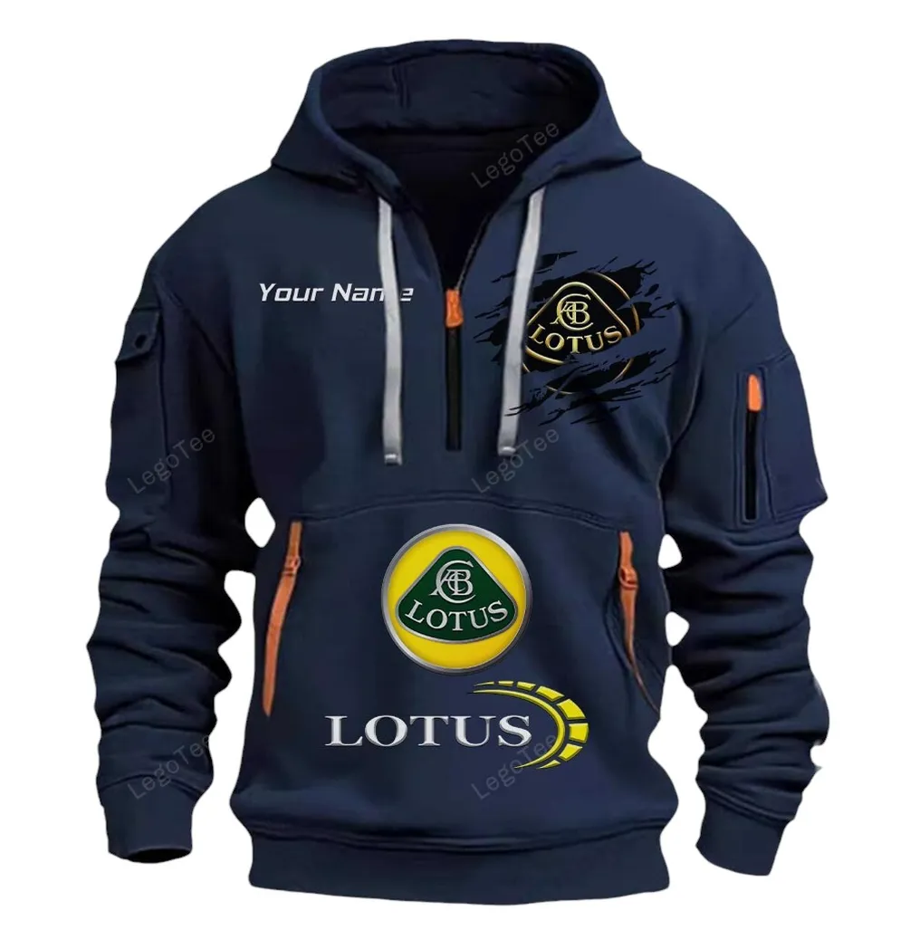 lotus cars half zip hoodie car113021425835 best gift for him husband boyfriend marineblau pau3n