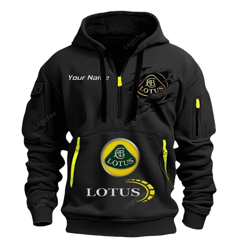 lotus cars half zip hoodie car113021425835 best gift for him husband boyfriend schwarz