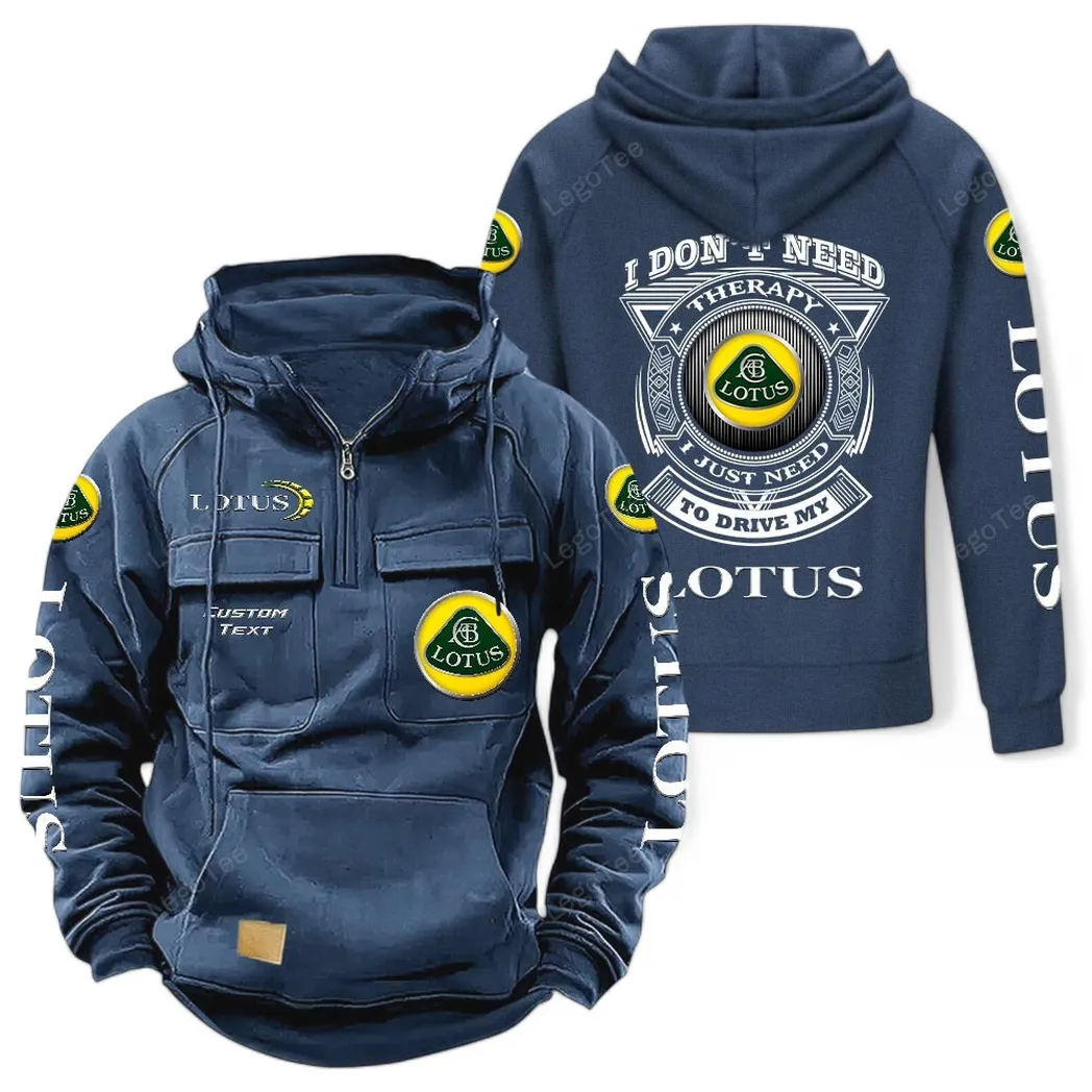 lotus cars tactical quarter zip hoodie car106021525049 dunkelblau uc4re