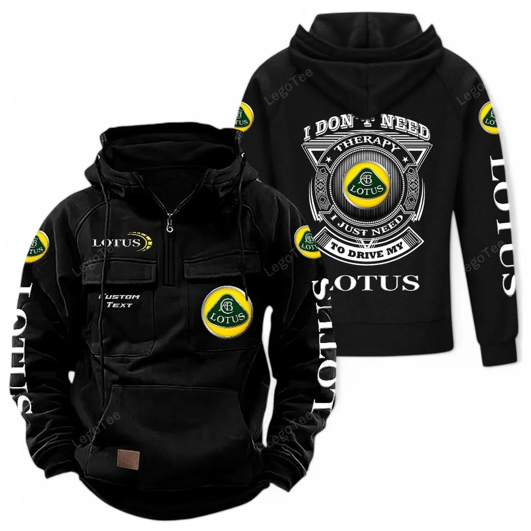 Lotus Cars Tactical Quarter Zip Hoodie CAR106021525049 - Schwarz