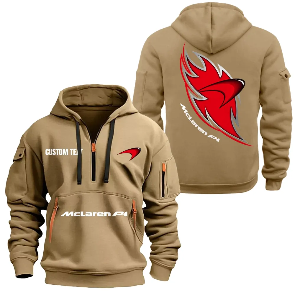 mclaren p1 hoodie reiverschluss car1701112130 car kapuzenpullover mit allover druck khaki vbtn7