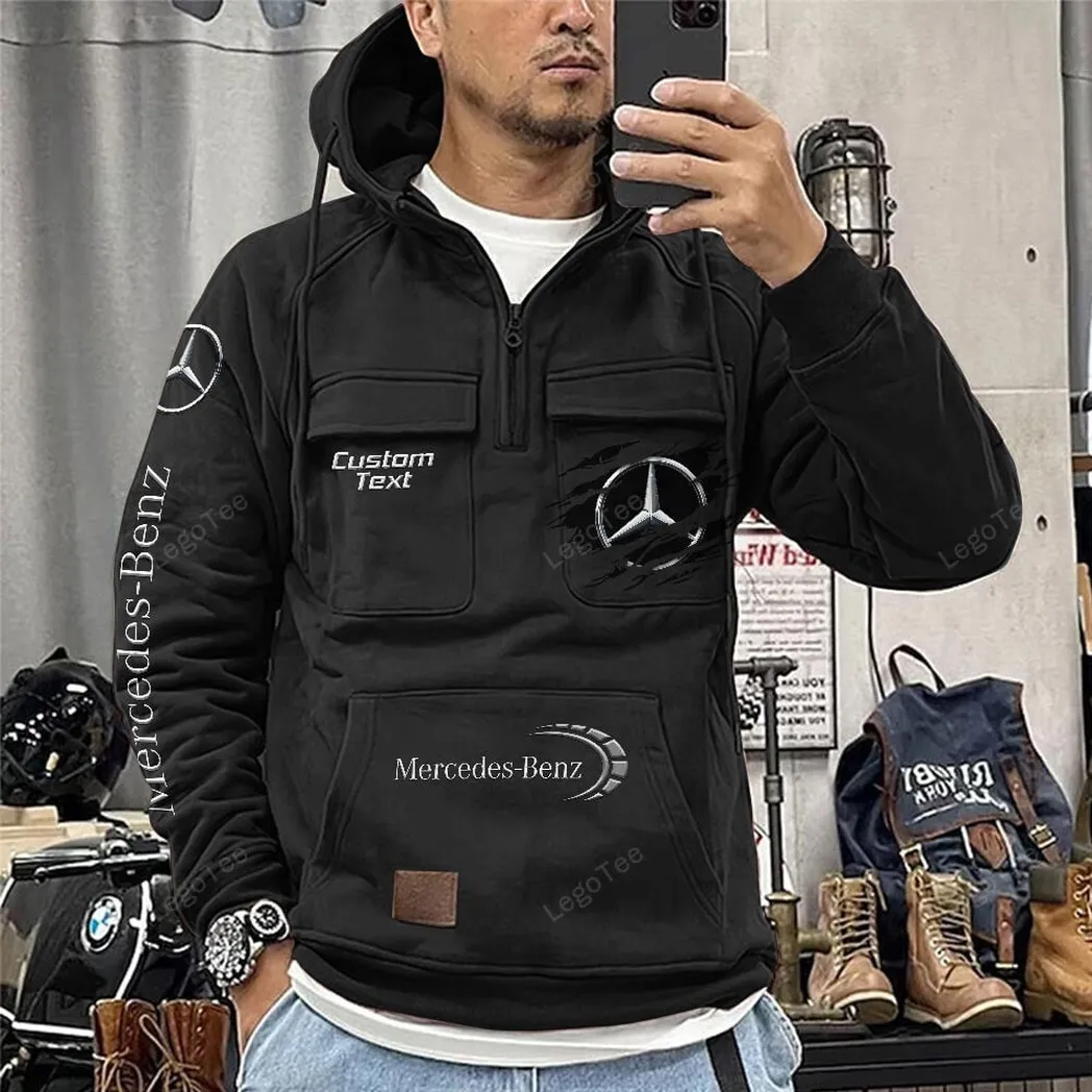 mercedes benz hoodie reiverschluss taktischer all over print hoodie mercedes benz schwarz car122021425001 2 gao7z