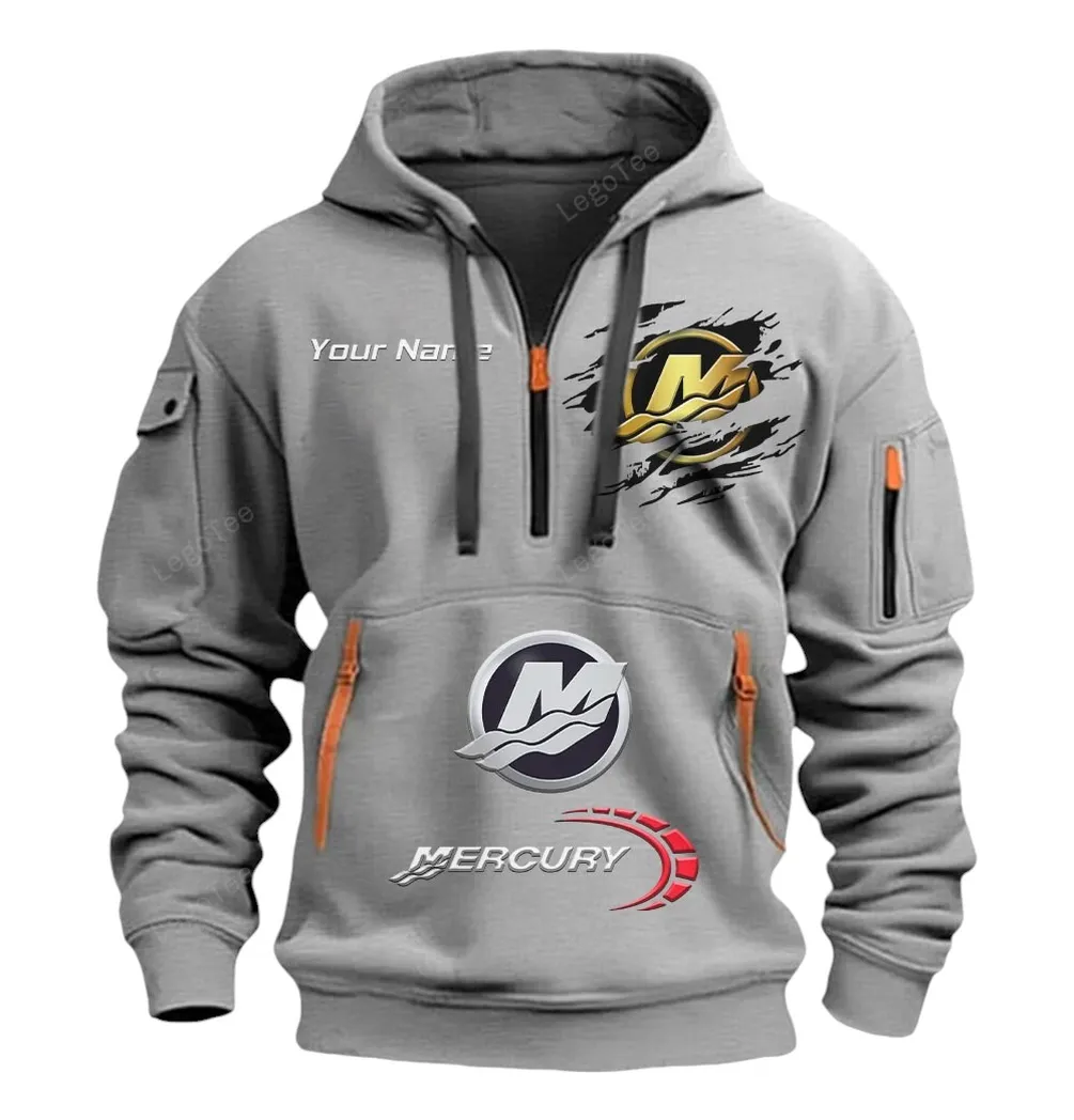 mercury marine half zip hoodie car113021425853 best gift for him husband boyfriend grau gh6ud