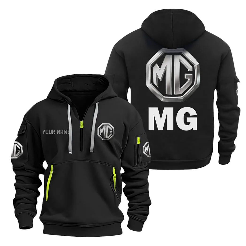 MG Cars Half Zip Hoodie For Men, Gift For MG Cars Lovers CAR20022125688 - Schwarz