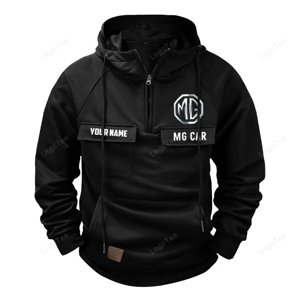 MG Cars Hoodie Reißverschluss Taktischer, All-Over-Print-Hoodie MG Cars - Schwarz CAR109021425386-2