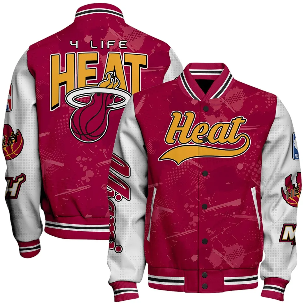 miami heat jacke vintage jacke fr herren geschenk fr fan miami heat nba74170125351 mljra