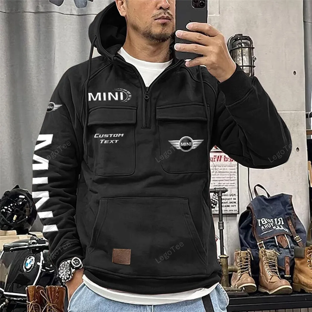 mini tactical quarter zip hoodie car106021525031 schwarz jt5ji