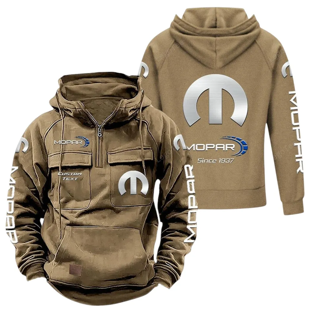 Mopar Hoodie Reißverschluss Taktischer, All-Over-Print-Hoodie Mopar - Khaki CAR96021425704-4