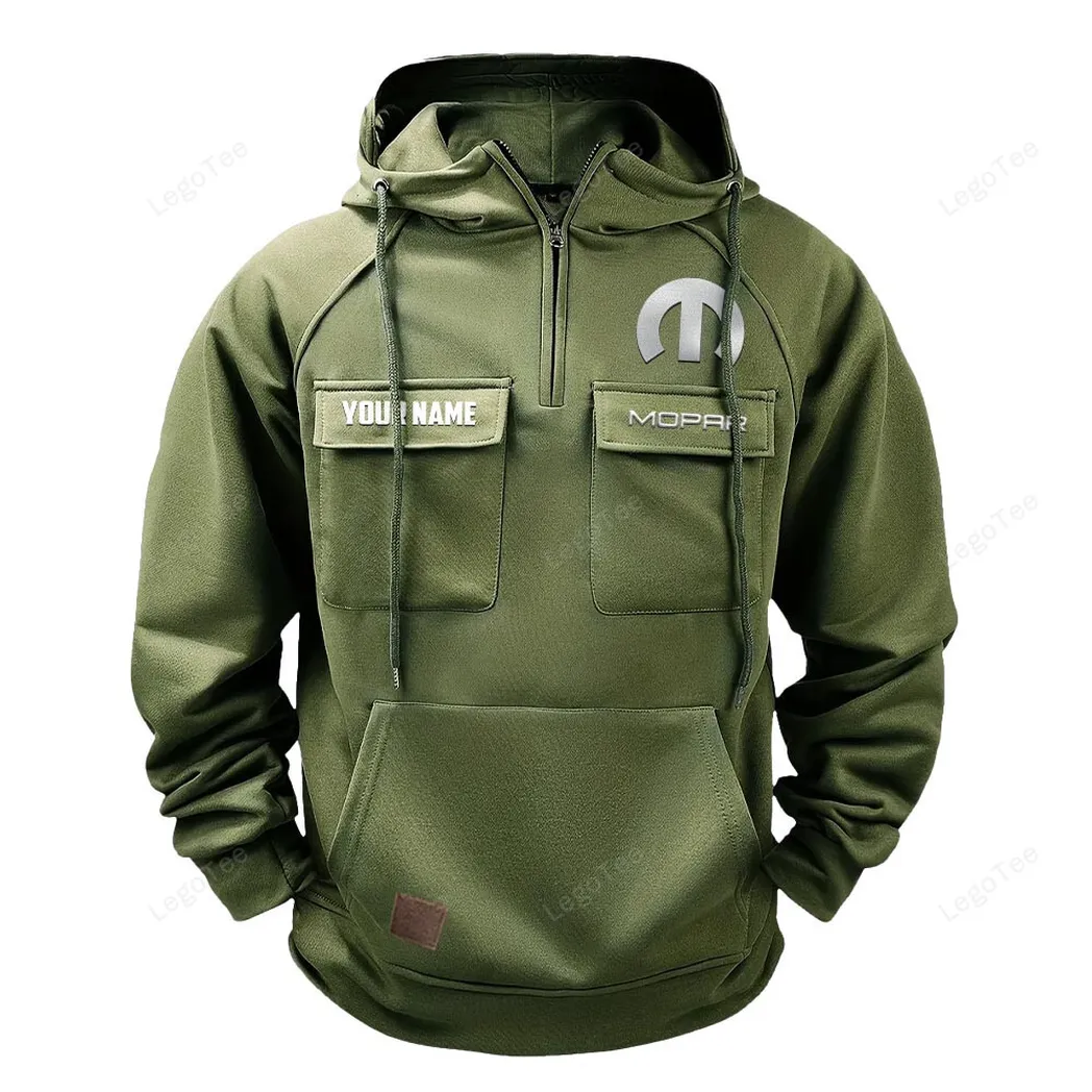 Mopar Hoodie Reißverschluss Taktischer, All-Over-Print-Hoodie Mopar - Olivgrün CAR109021425380-1