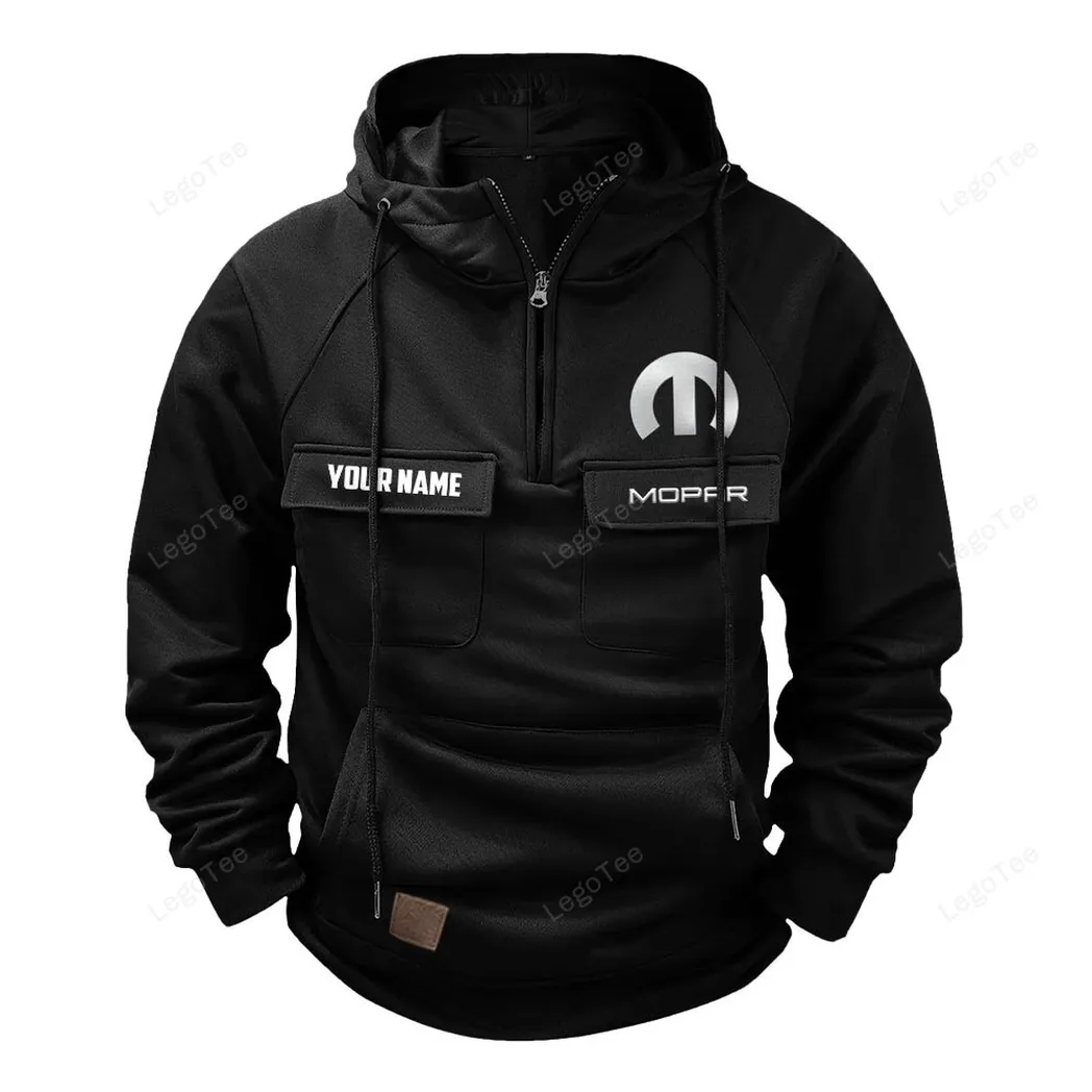 Mopar Hoodie Reißverschluss Taktischer, All-Over-Print-Hoodie Mopar - Schwarz CAR109021425380-2