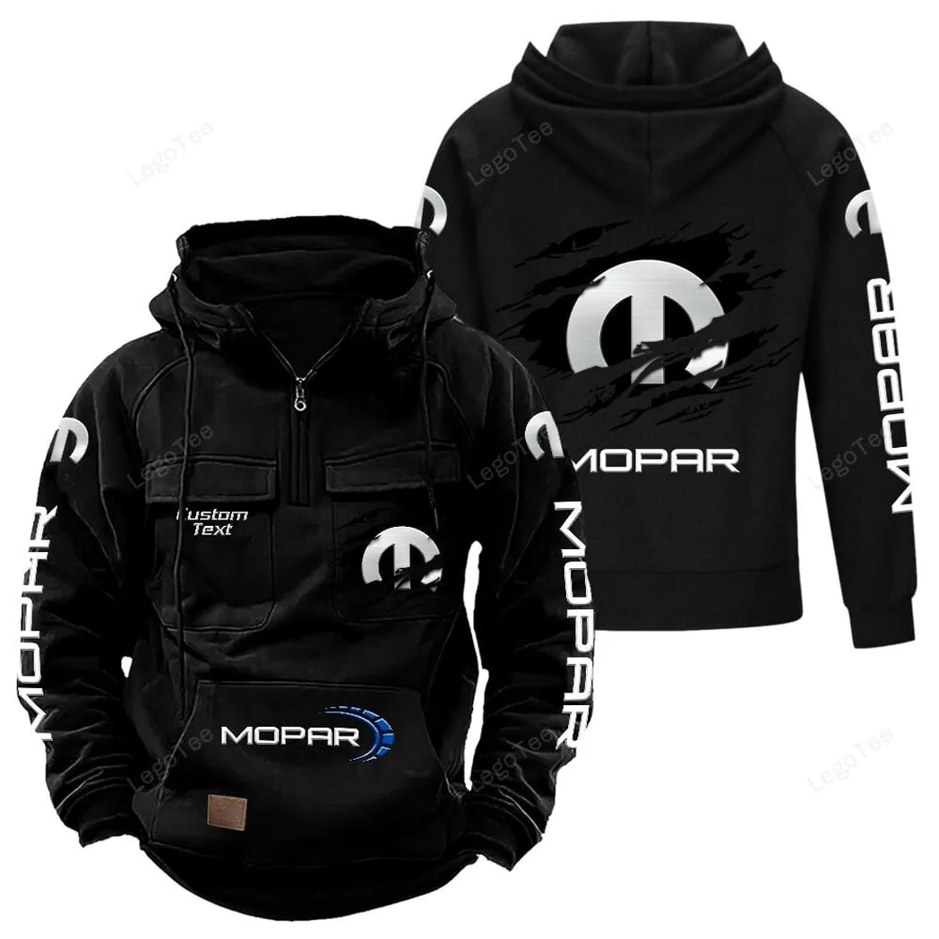 Mopar Hoodie Reißverschluss Taktischer, All-Over-Print-Hoodie Mopar - Schwarz CAR122021425050-2