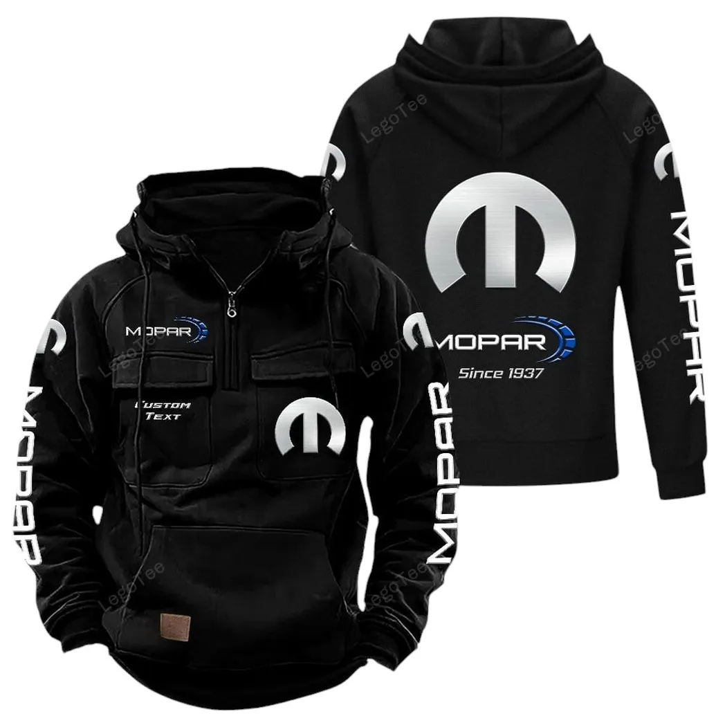 Mopar Hoodie Reißverschluss Taktischer, All-Over-Print-Hoodie Mopar - Schwarz CAR96021425704-2
