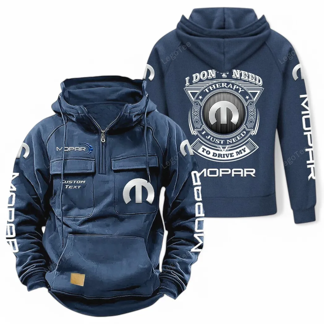 Mopar Tactical Quarter Zip Hoodie CAR106021525061 - Dunkelblau