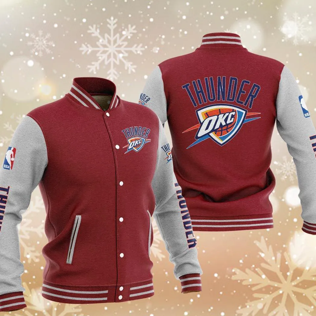 oklahoma city thunder jacke vintage jacke fr herren geschenk fr fan oklahoma city thunder dunkelrot nba82210125032 d8dfn