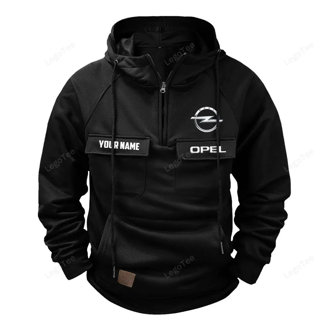 Opel Hoodie Reißverschluss Taktischer, All-Over-Print-Hoodie Opel - Schwarz CAR109021425401-2
