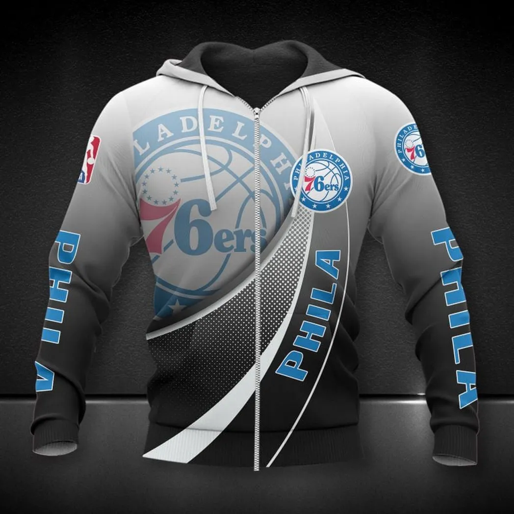 philadelphia 76ers hoodie mit reiverschluss allover druck hoodie geschenk fr fan philadelphia 76ers nba83050225116 oit4g