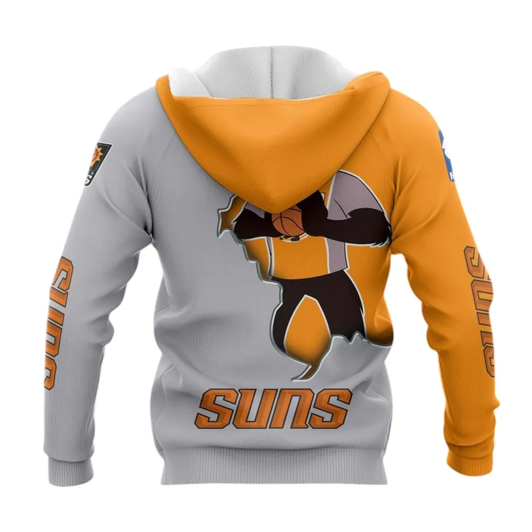 phoenix suns hoodie mit reiverschluss allover druck hoodie geschenk fr fan phoenix suns nba83050225120