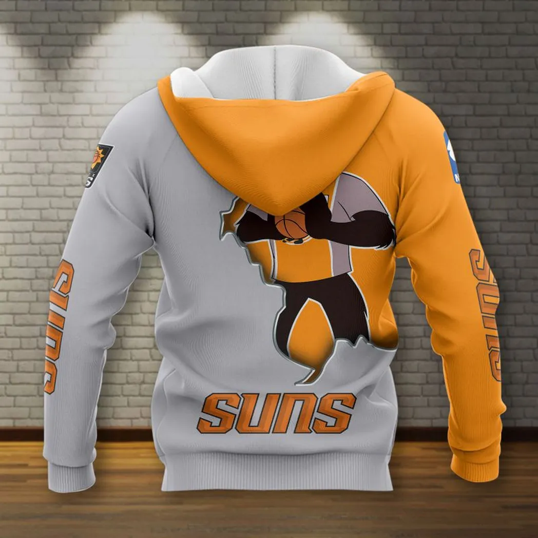 phoenix suns hoodie mit reiverschluss allover druck hoodie geschenk fr fan phoenix suns nba83050225120