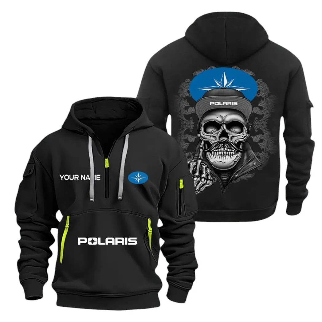 Polaris Half Zip Hoodie For Men, Gift For Polaris Fan CAR166022625209 - Schwarz
