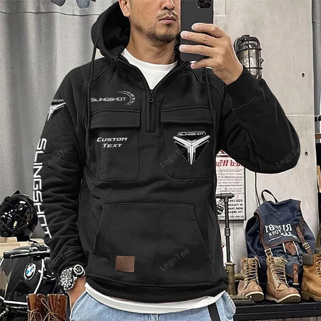 polaris slingshot tactical quarter zip hoodie car106021525065 schwarz hmiwz