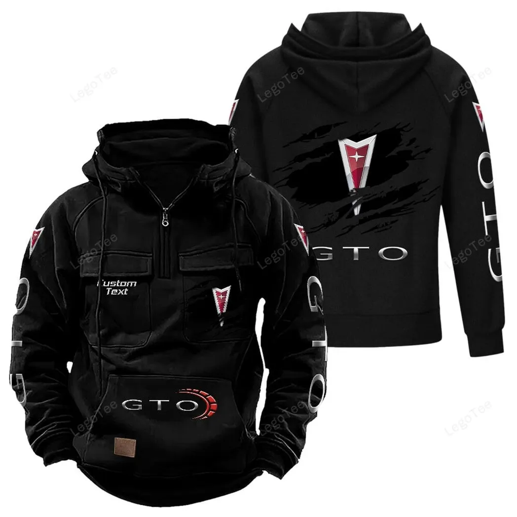 Pontiac GTO Hoodie Reißverschluss Taktischer, All-Over-Print-Hoodie Pontiac GTO - Schwarz CAR122021425056-2