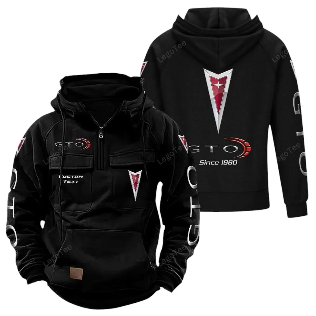Pontiac GTO Hoodie Reißverschluss Taktischer, All-Over-Print-Hoodie Pontiac GTO - Schwarz CAR96021425696-2