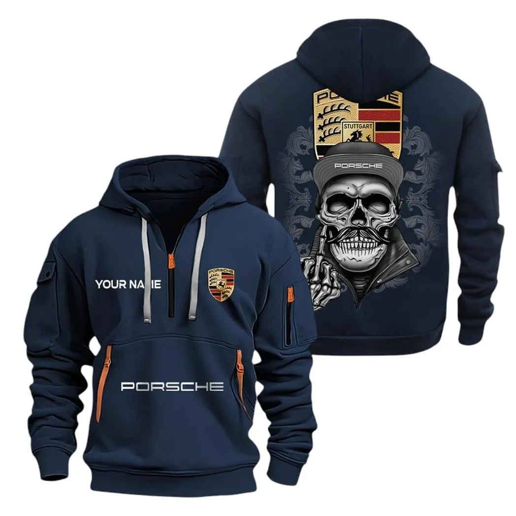 porsche half zip hoodie for men gift for porsche fan car166022625116 marineblau nm5pj