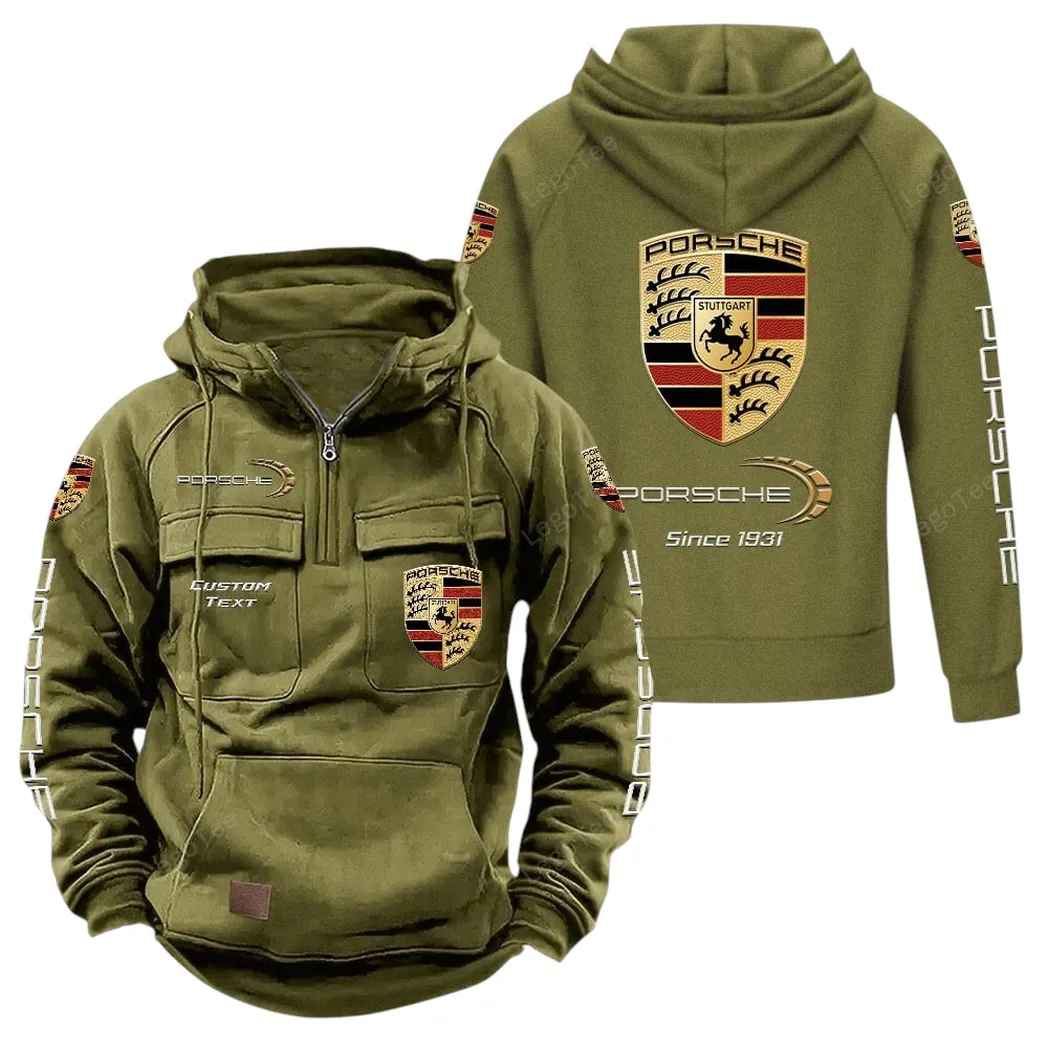 porsche hoodie reiverschluss taktischer all over print hoodie porsche olivgrn car96021425670 1