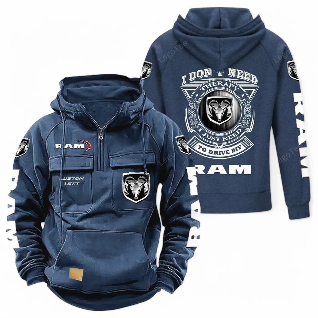 Ram Truck Tactical Quarter Zip Hoodie CAR106021525005 - Dunkelblau