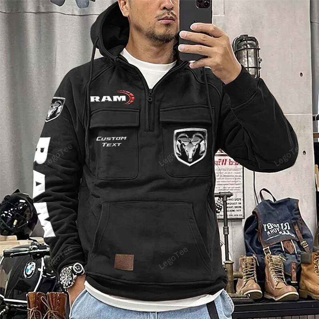 ram truck tactical quarter zip hoodie car106021525005 schwarz yj9ar