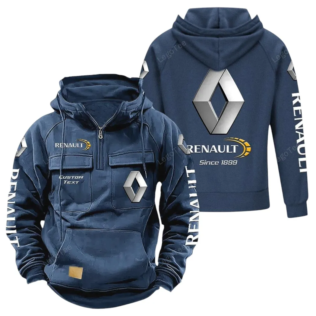 Renault Hoodie Reißverschluss Taktischer, All-Over-Print-Hoodie Renault - Dunkelblau CAR96021425686-3